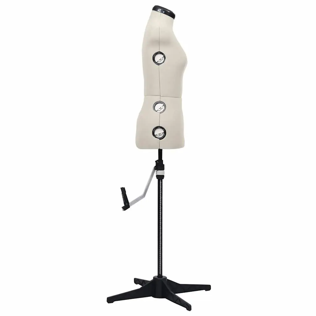 Adjustable Dress Form Female Mannequin Display Clothes S Size Cream