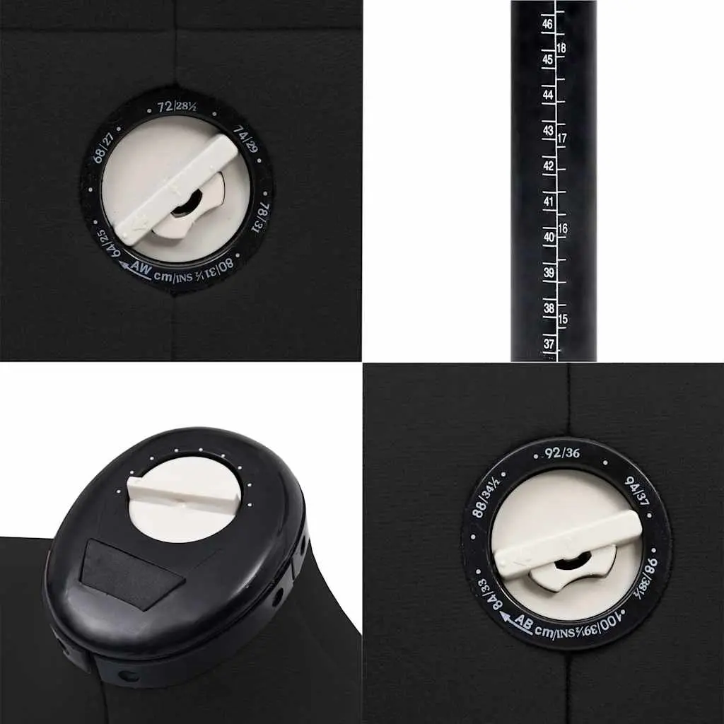 Adjustable Dress Form Mannequin Display Stand Female S Size 33-40 Black