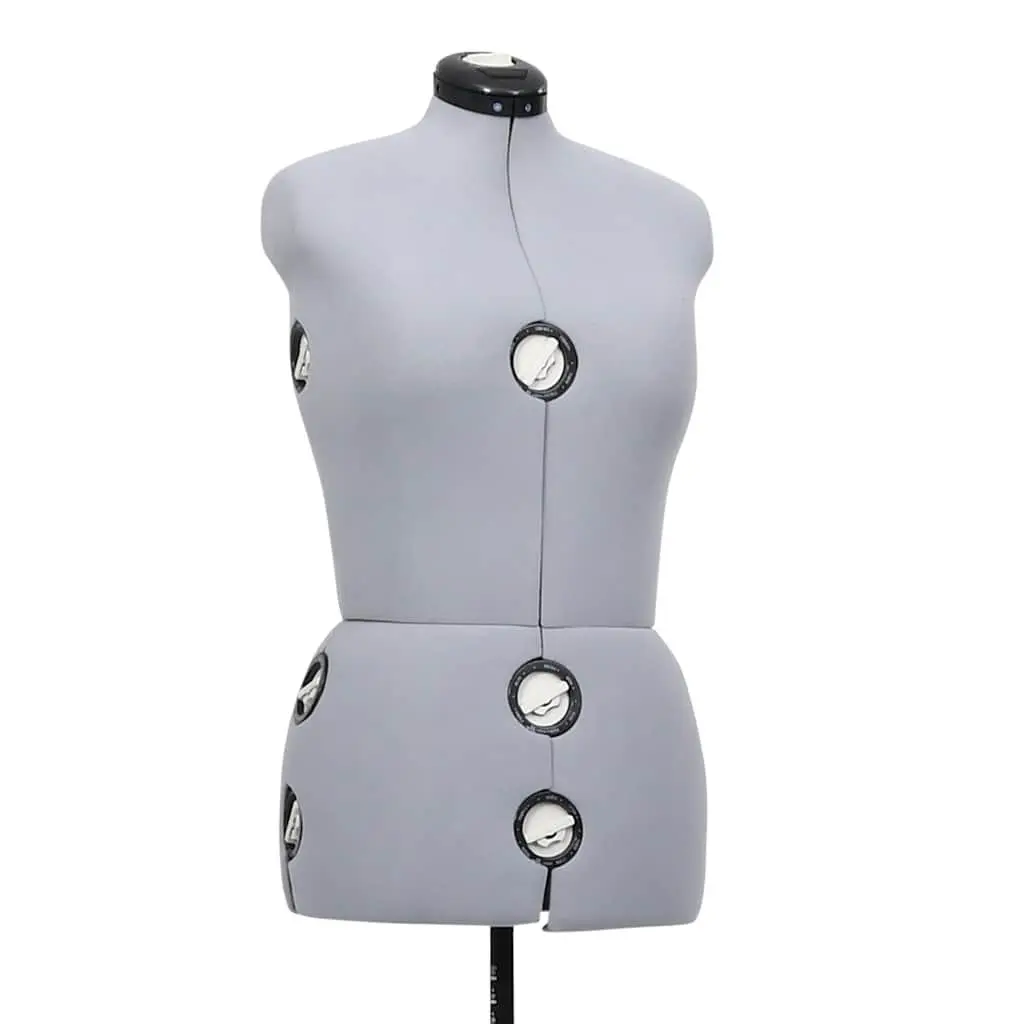 Adjustable Dress Form Female M Size 40-46 Grey Fashion Display Mannequin Tailor
