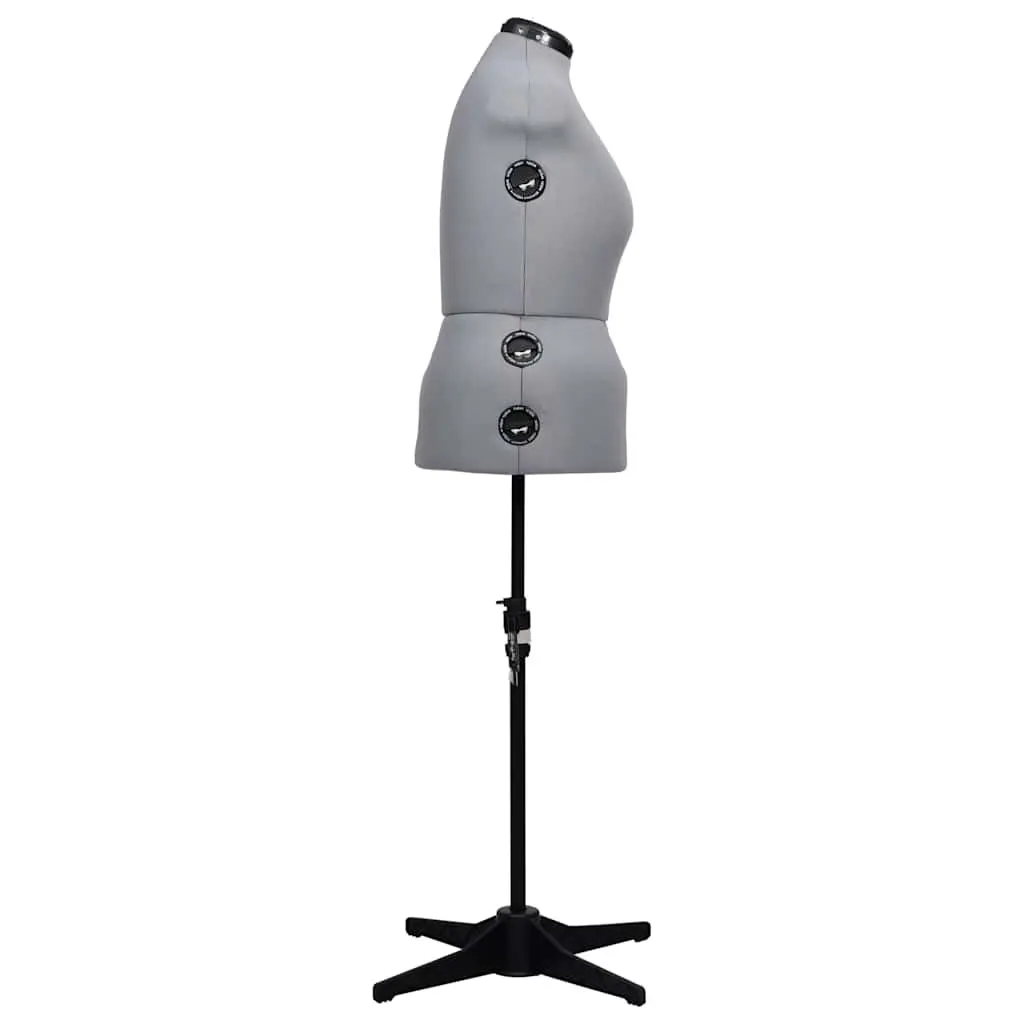 Adjustable Dress Form Female Size L 44-50 Grey Display Mannequin