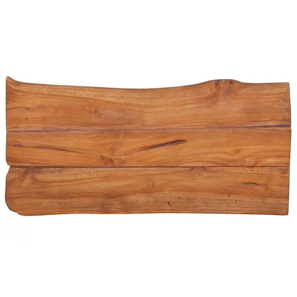 Garden Bench Indoor Outdoor Seating 80cm Solid Teak Wood Brown