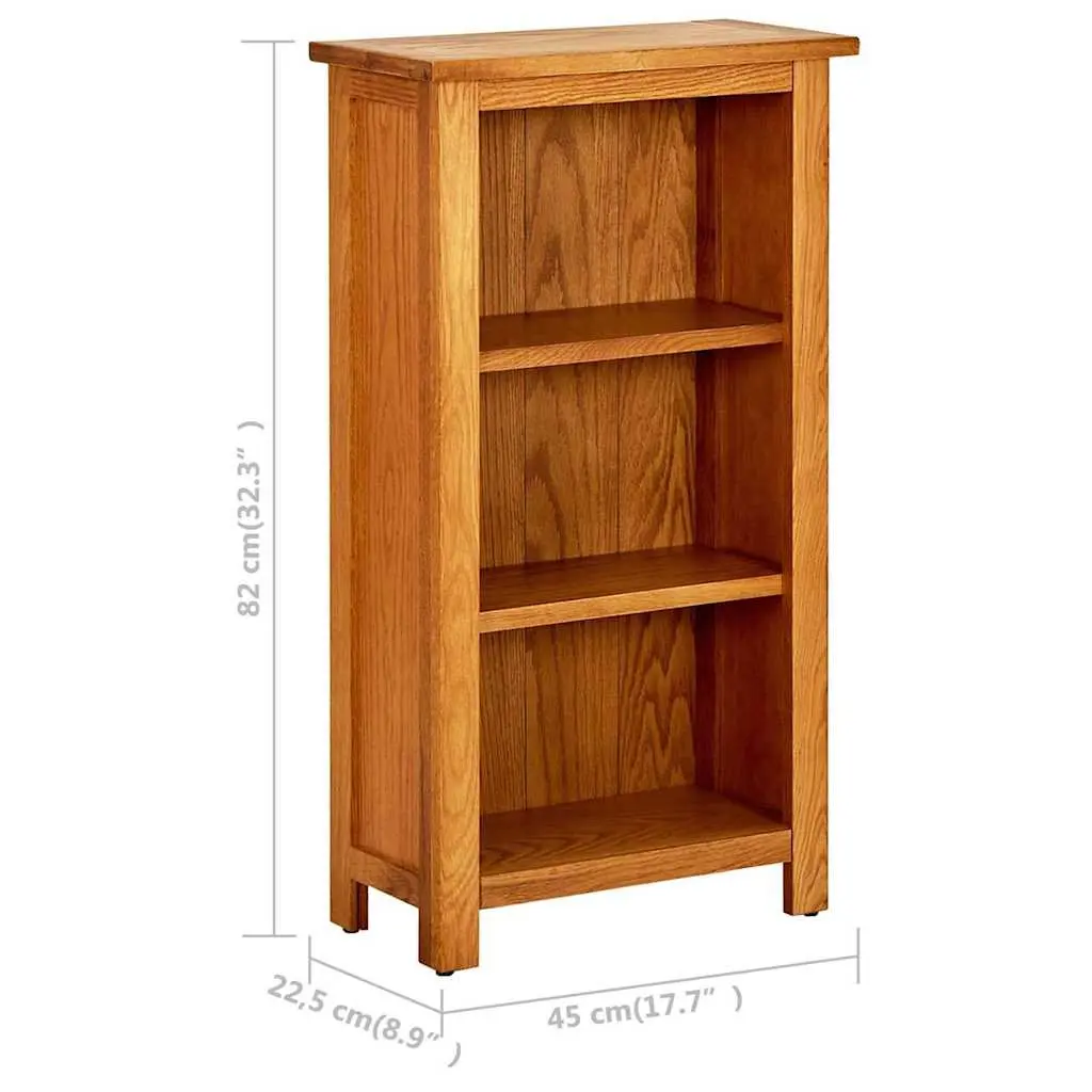 Bookcase 45x22.5x82 cm with 3 Ample Shelves