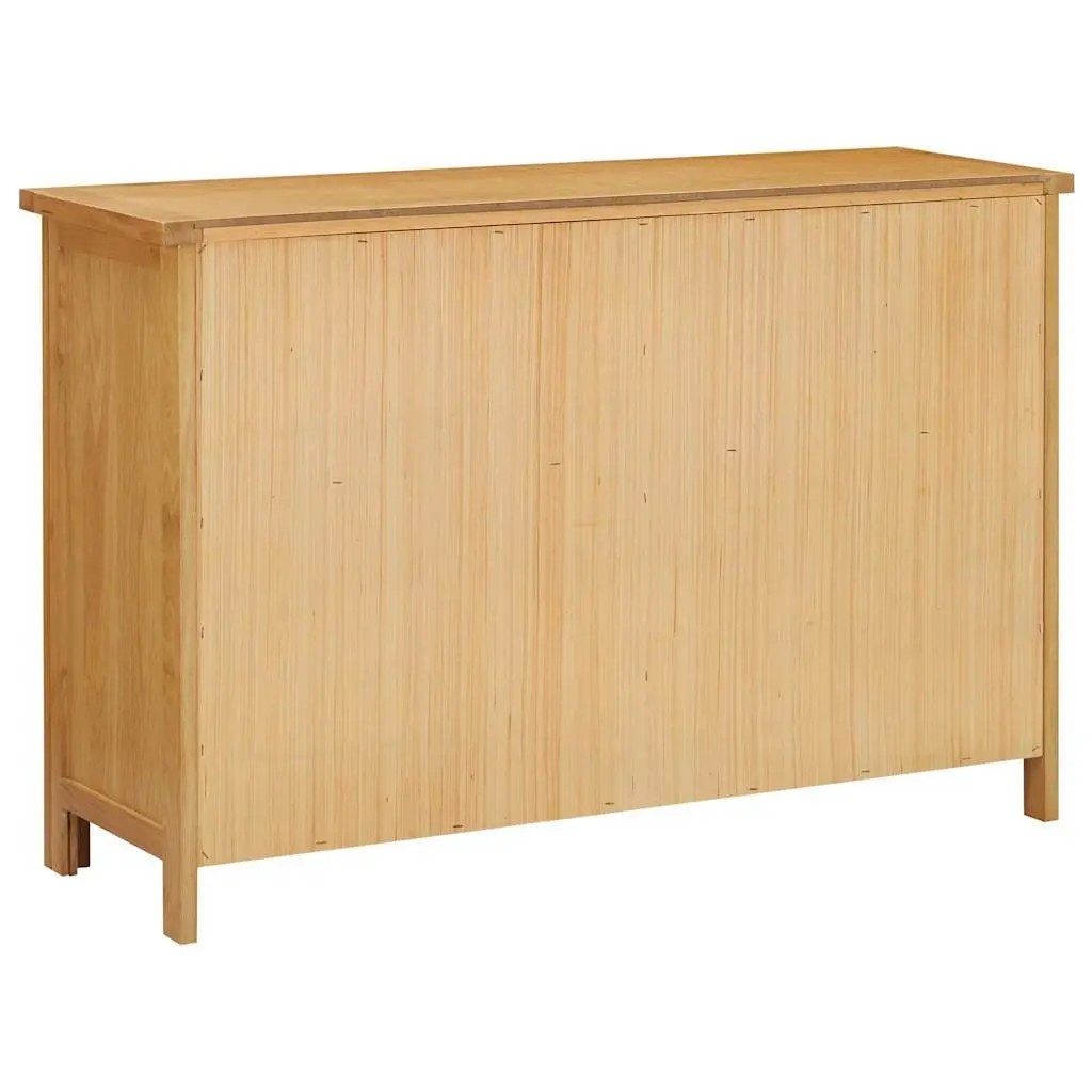 Oak Chest of Drawers with 6 Ample Drawers