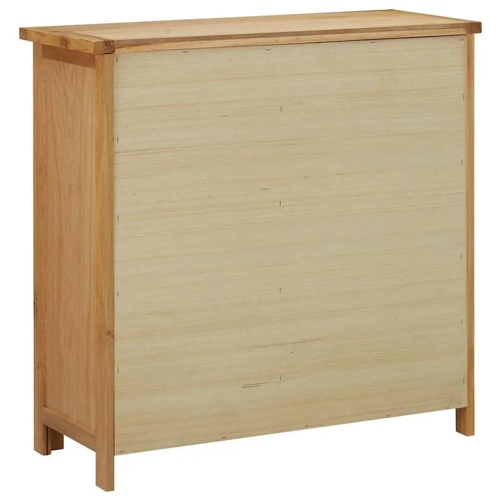 11-Bottle Wine Cabinet in Solid Oak Wood
