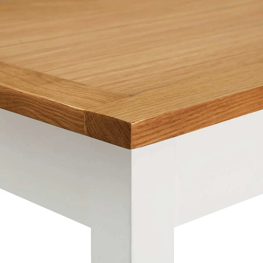 Solid Oak Wood Bar Table 100x40x110cm Brown Kitchen Dining Furniture Shelf