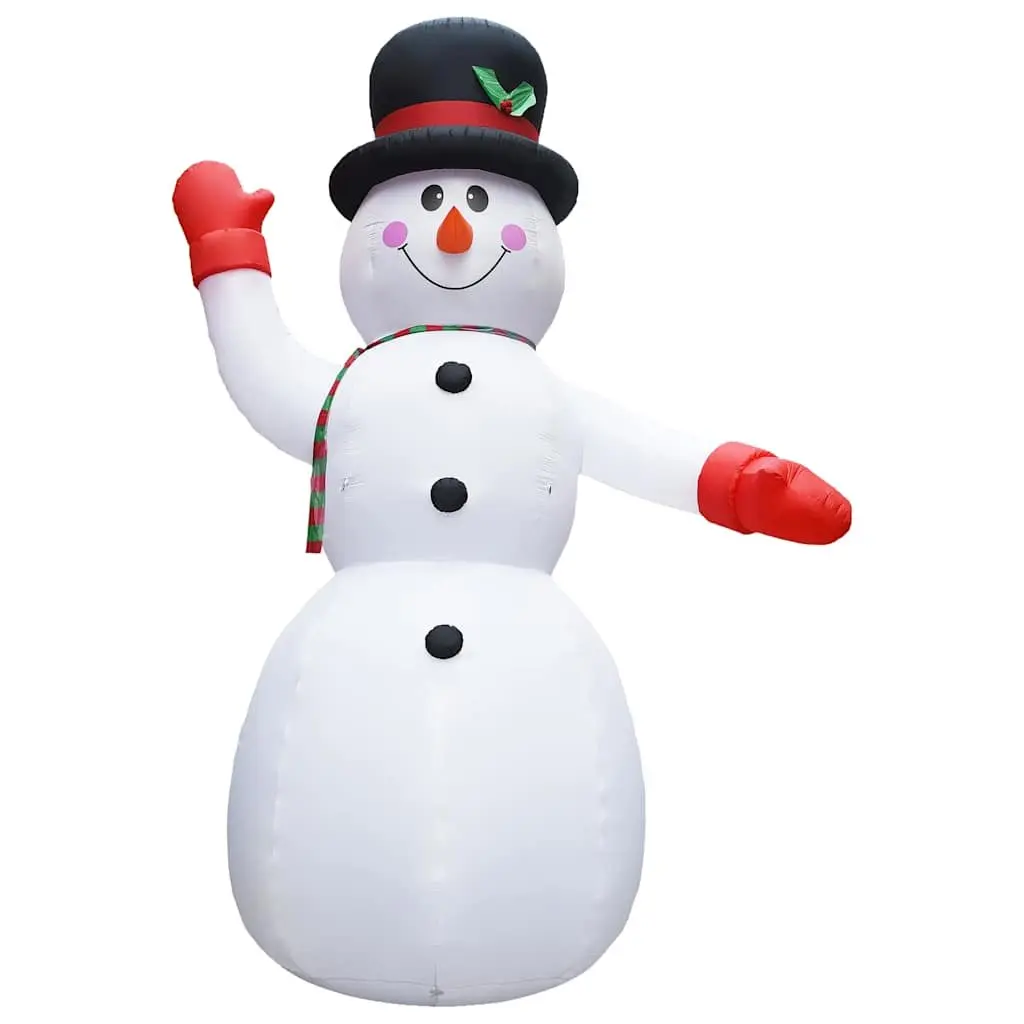 Inflatable Snowman Decoration Outdoor 600cm LED Garden Display