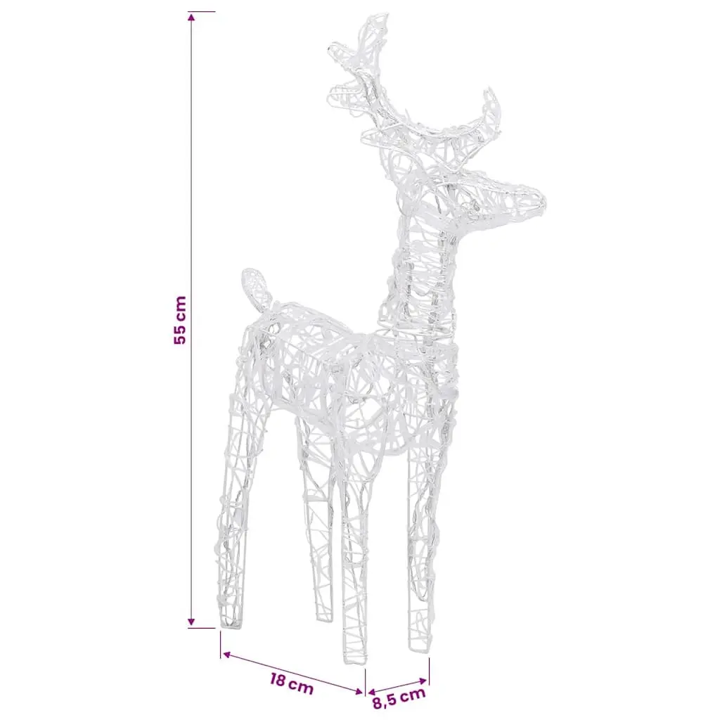 Christmas Reindeer Sleigh with 160 LED Lights