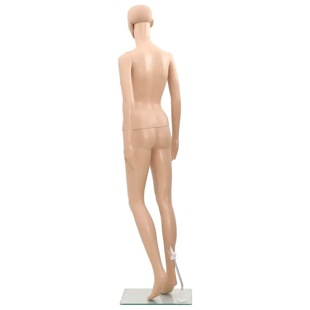 Adjustable Female Mannequin Display Figure 360 Degree Beige for Boutique and Shop Use