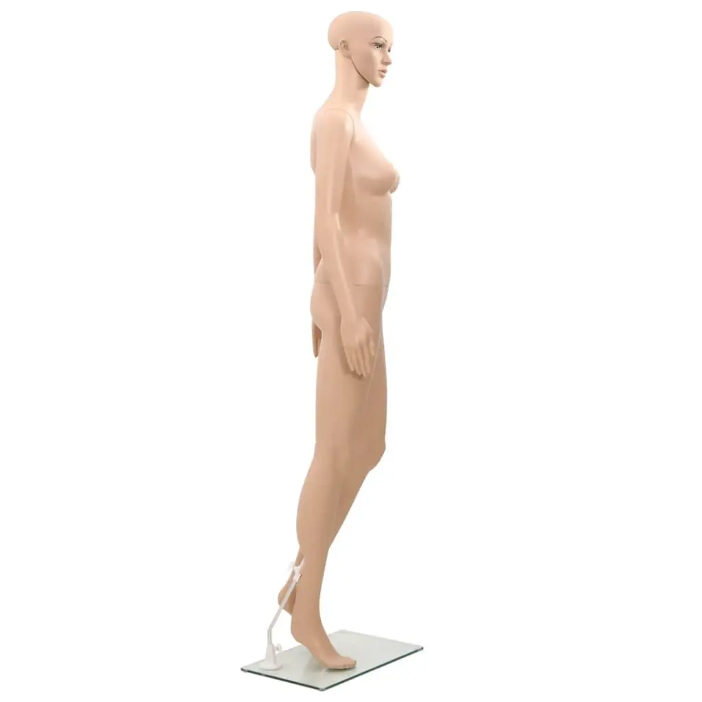 Adjustable Female Mannequin Display Figure 360 Degree Beige for Boutique and Shop Use