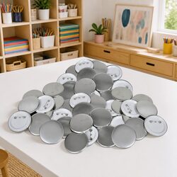 Value-Packed 500pcs 58mm Pinback Button Parts for Customization