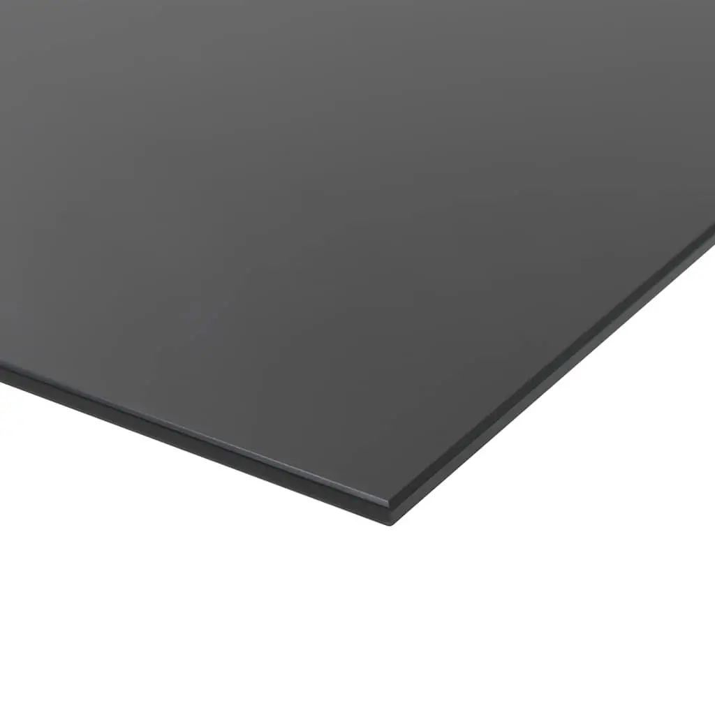 Magnetic Glass Dry Erase Board 60x40cm Wall Mounted Black