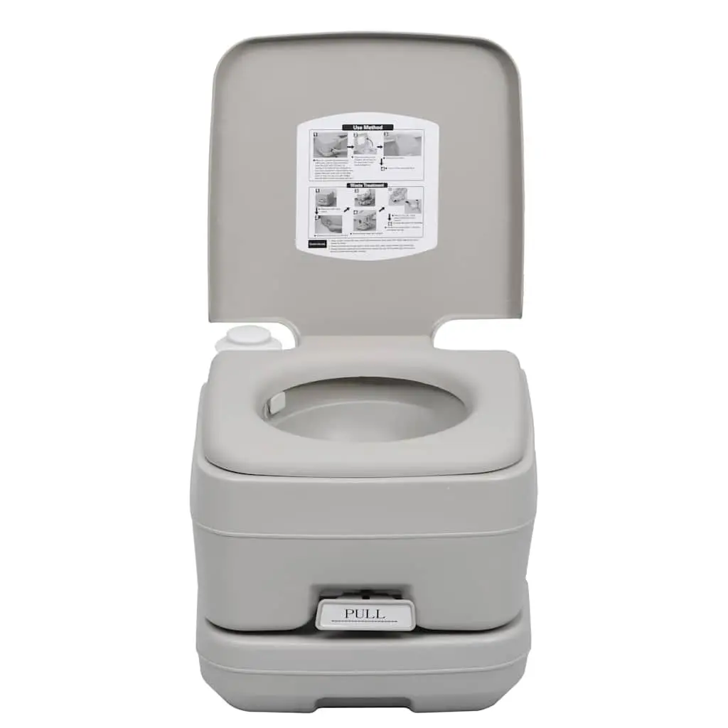 Portable Camping Toilet 10L Waste Water Tank Grey
