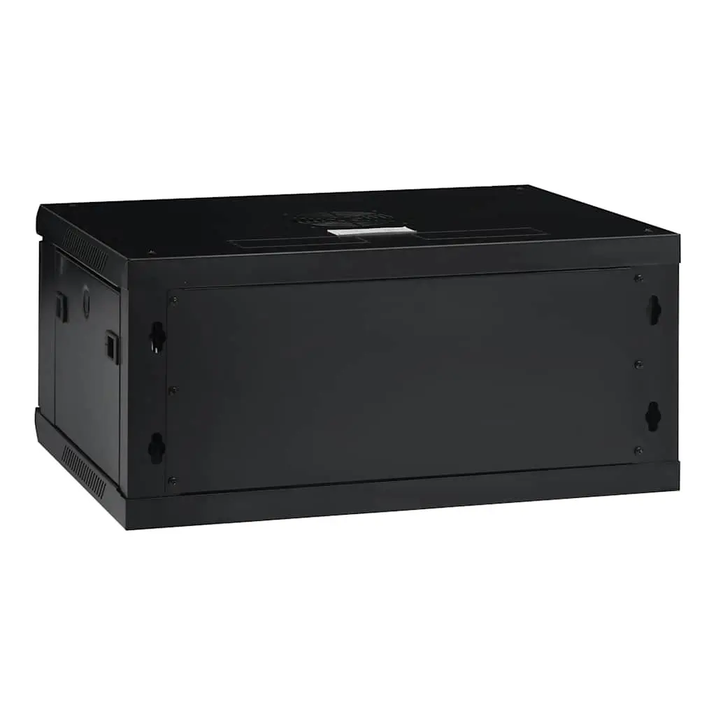 4U Wall Mounted Network Cabinet 19 Inch Rack Mount Server Equipment Storage Black