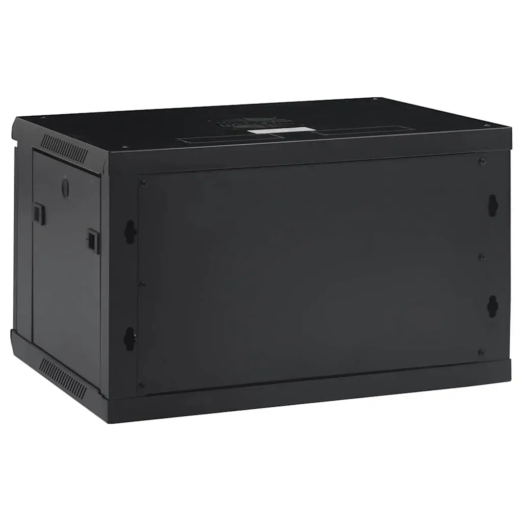 6U Wall Mounted Network Cabinet 19" Data Server Rack 600x450x350mm Black
