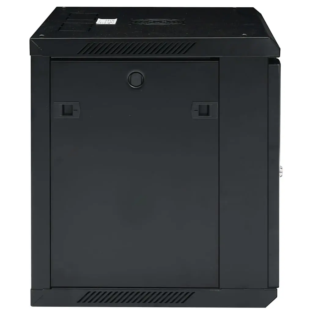 9U Wall Mounted Network Cabinet Data Server Rack Enclosure 600x450x510mm Black