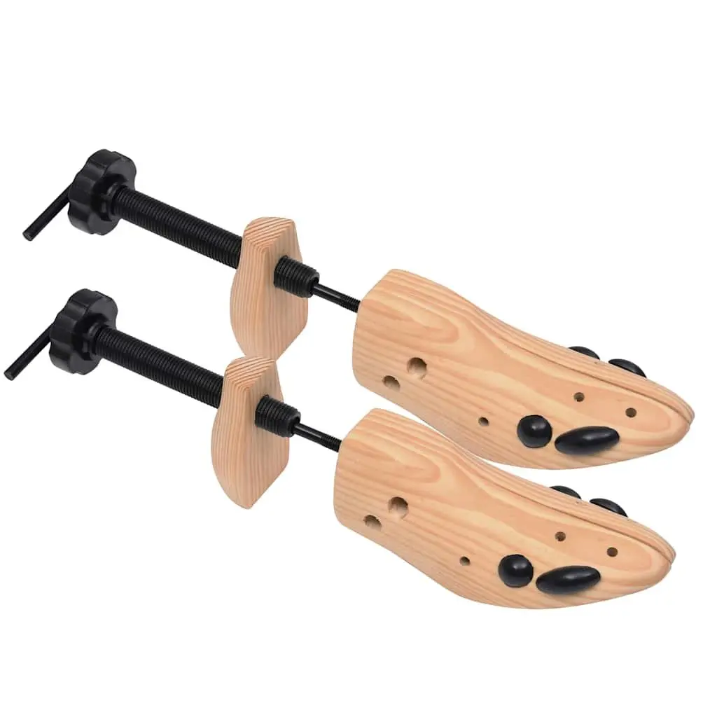 Shoe Trees Moisture Absorbing Size 41-46 Wooden Stretchers Shapers Brown