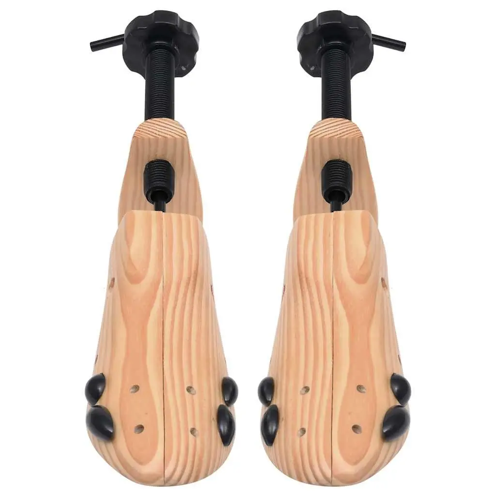 Shoe Trees Moisture Absorbing Size 41-46 Wooden Stretchers Shapers Brown