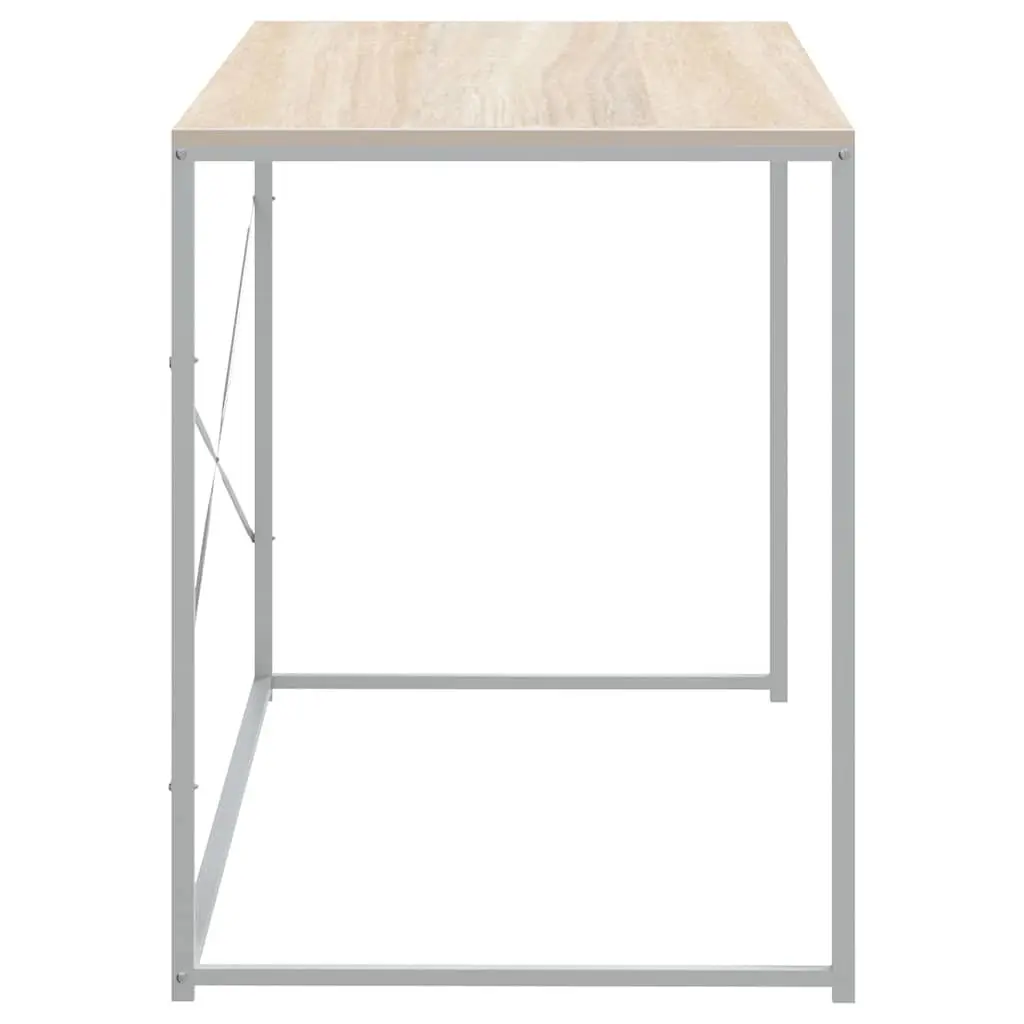 Computer Desk Writing Table Home Office Furniture Engineered Wood Metal Frame