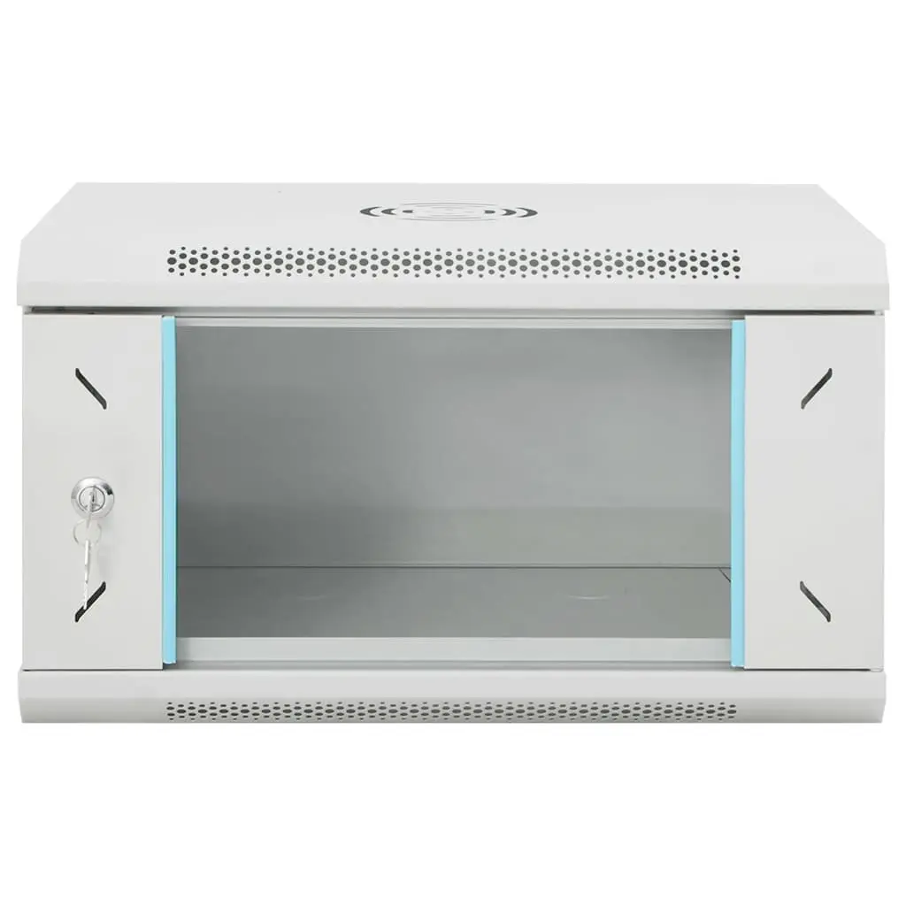 6U Wall Mounted Network Cabinet 19" Grey Storage Rack