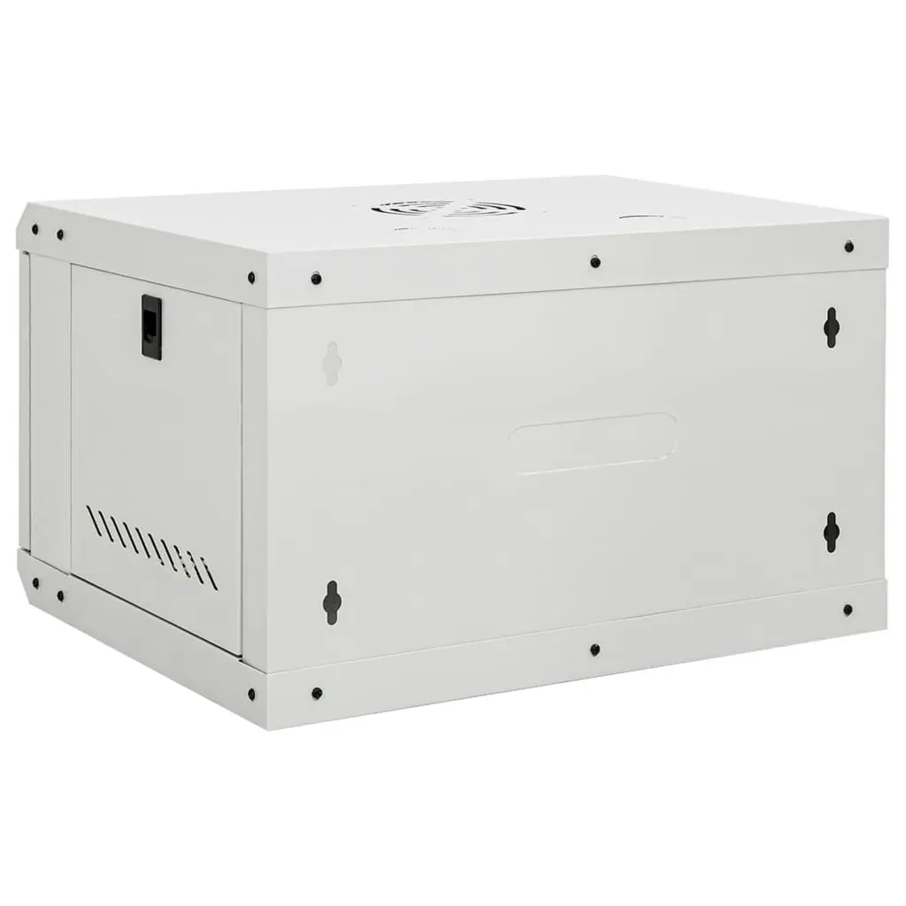 6U Wall Mounted Network Cabinet 19" Grey Storage Rack