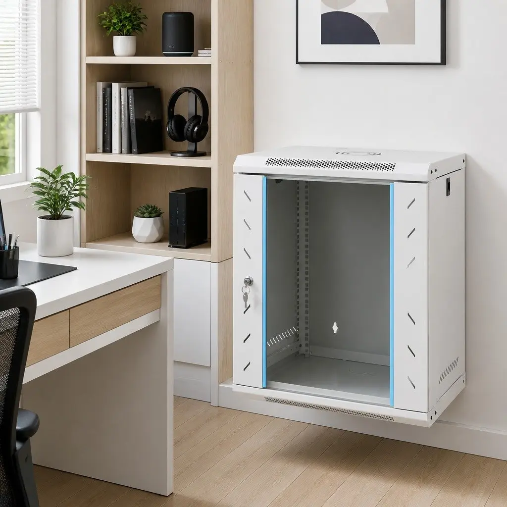 12U Wall Mounted Network Cabinet 19" Grey 53x40x60cm