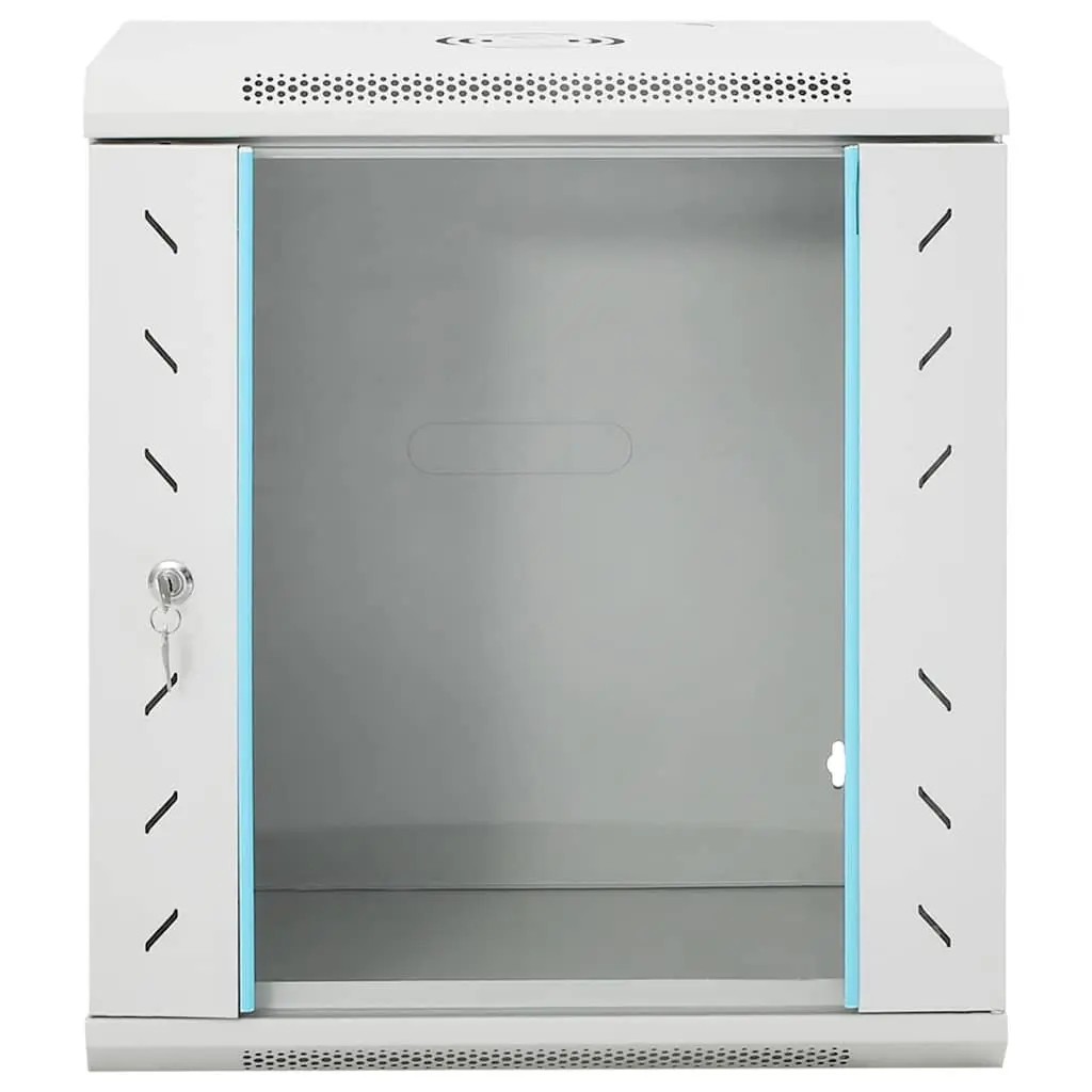 12U Wall Mounted Network Cabinet 19" Grey 53x40x60cm