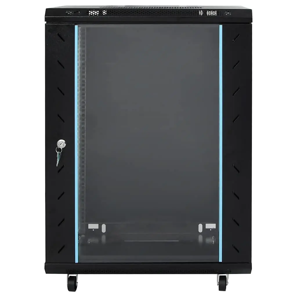15U Network Cabinet Rack Mount Server Storage Enclosure Black