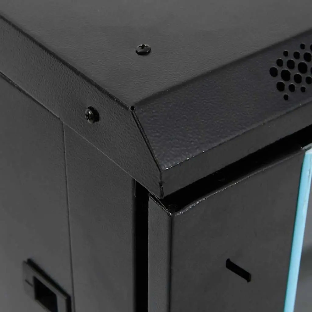 15U Network Cabinet Rack Mount Server Storage Enclosure Black