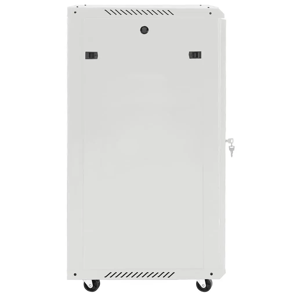 15U Network Cabinet Rack Mount Grey Storage Equipment Enclosure