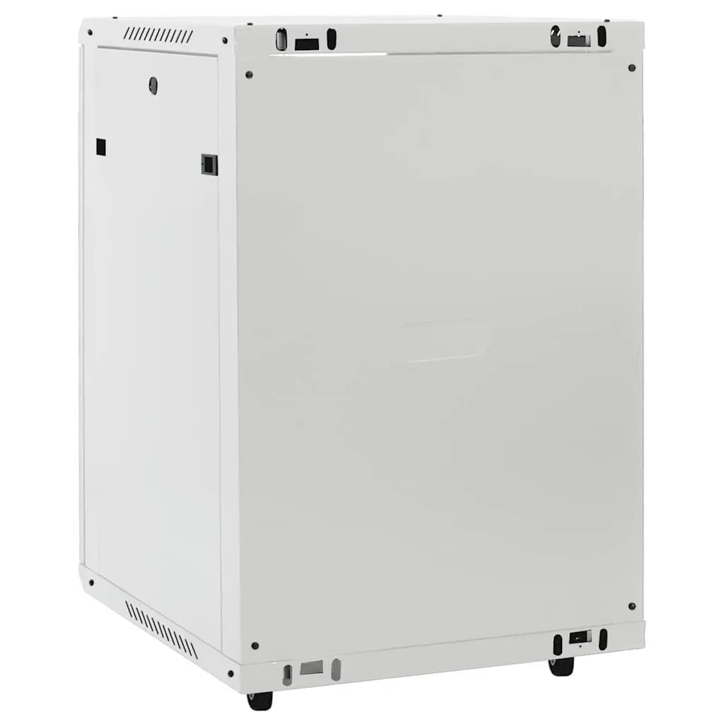15U Network Cabinet Rack Mount Grey Storage Equipment Enclosure