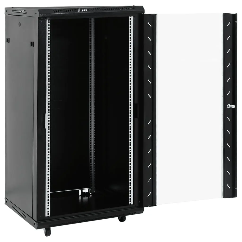 22U Network Cabinet Rack Mount Storage 19 Inch Black