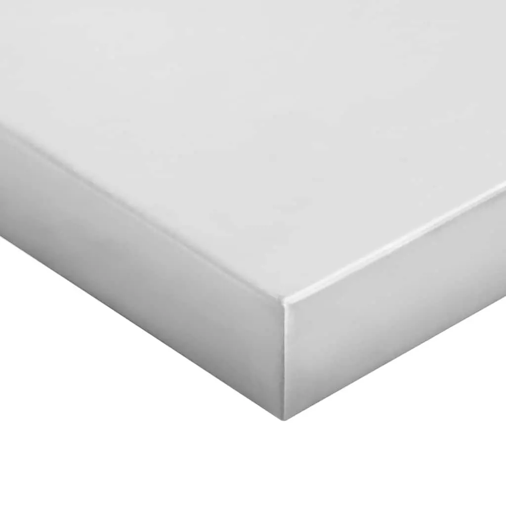 Wall Shelves Floating Storage Display Shelf 50x23.5 cm Silver 2 Piece