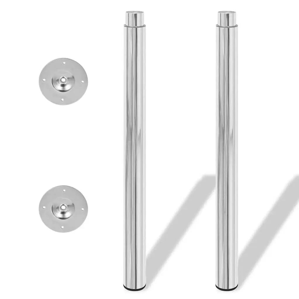 Adjustable Table Legs in Chrome Finish