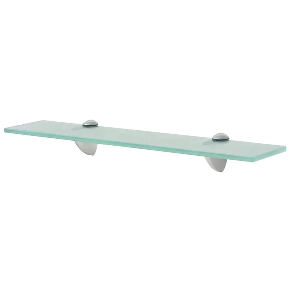 Glass Floating Shelves 2 pcs Wall Mounted Display Shelf Bathroom Living Room