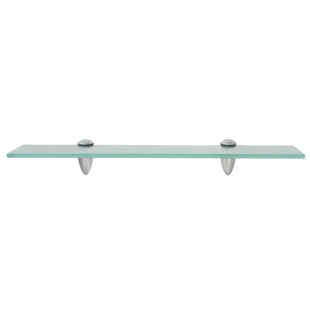 Glass Floating Shelves 2 pcs Wall Mounted Display Shelf Bathroom Living Room