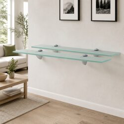 Reliable Glass Wall Shelves with Strong Support