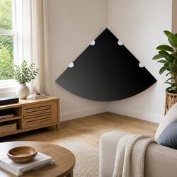 Reliable Black Glass Corner Shelves for Smart Storage