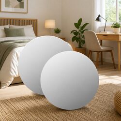Affordable Silver Round Mirror 50 cm for Home Use