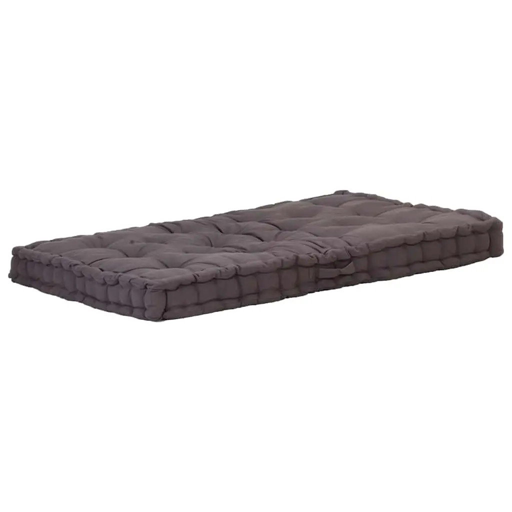 Pallet Floor Cushions Comfort 2 Piece Cotton Anthracite