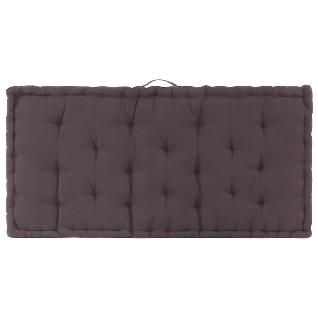 Pallet Floor Cushions Comfort 2 Piece Cotton Anthracite