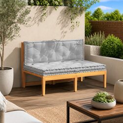Comfortable and Practical Grey Pallet Cushions (2 Pack)
