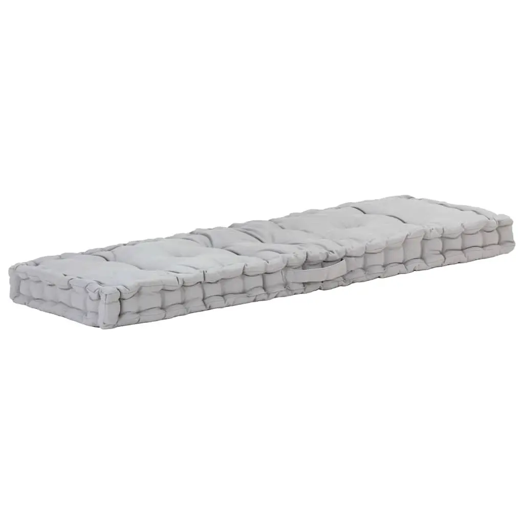 Pallet Floor Cushions Outdoor Seating 2 Piece Cotton Grey