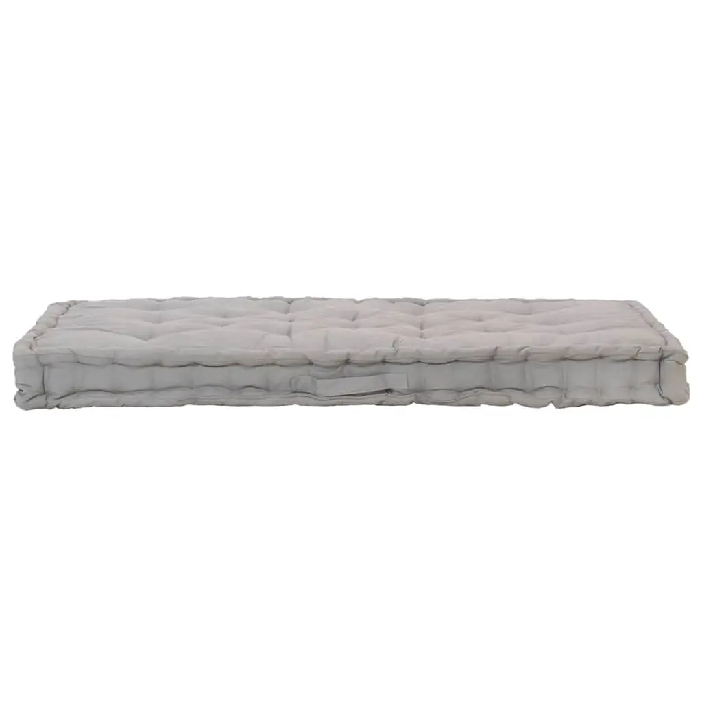 Pallet Floor Cushions Outdoor Seating 2 Piece Cotton Grey