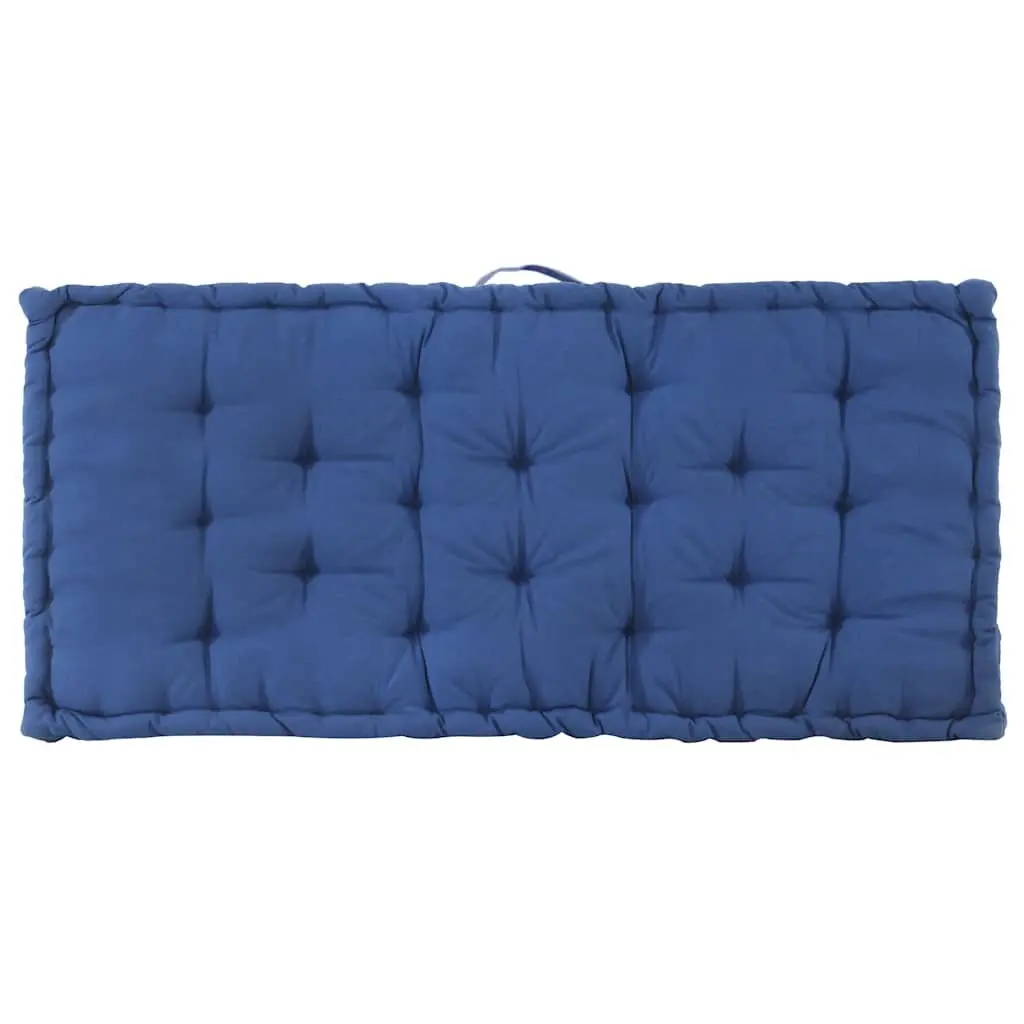 Pallet Floor Cushions Cotton Comfort 2 Piece Blue Seat Pad Garden Sofa Bench