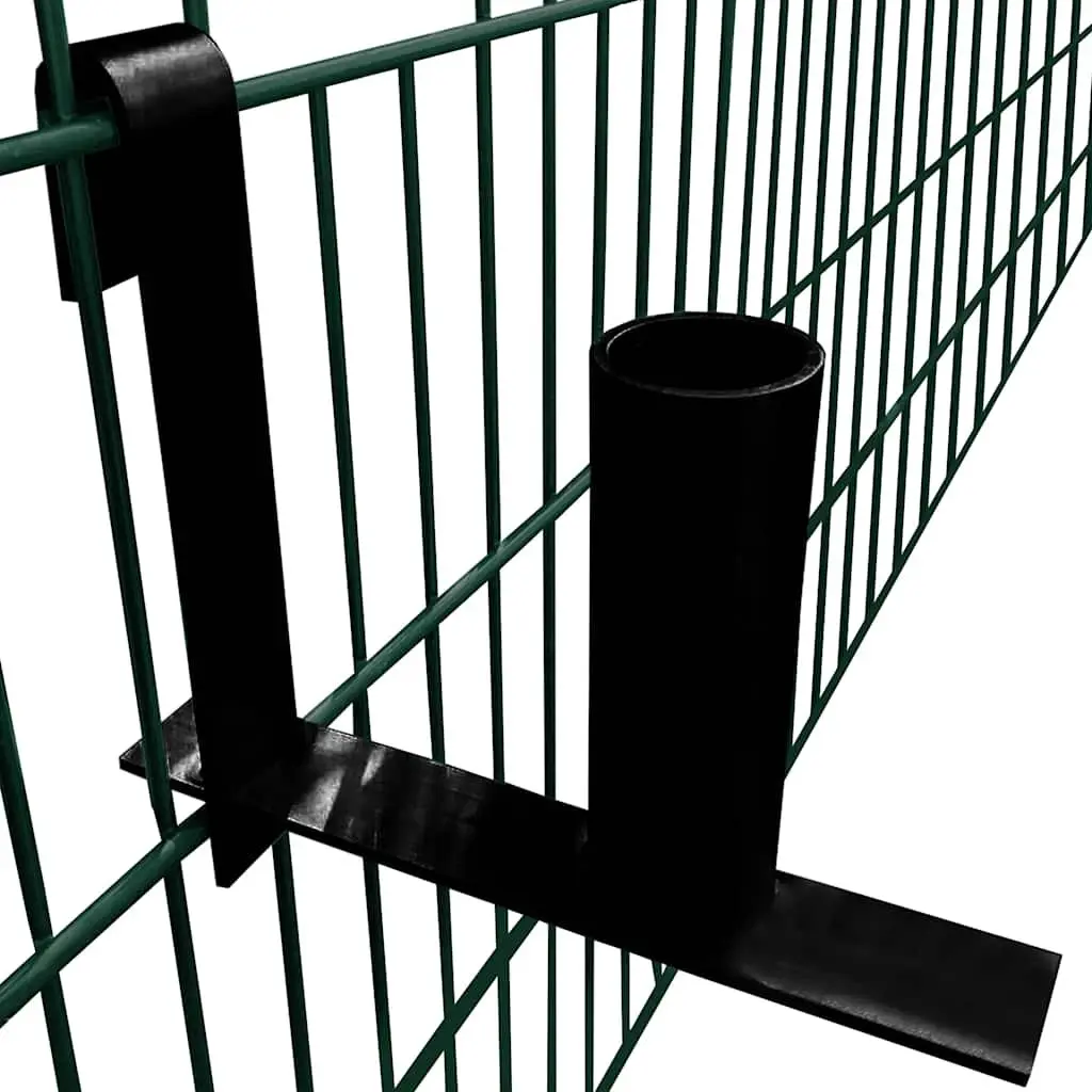 Privacy Fence Strip Dispensers Steel Powder Coated Weather Resistant 2 Piece Silver