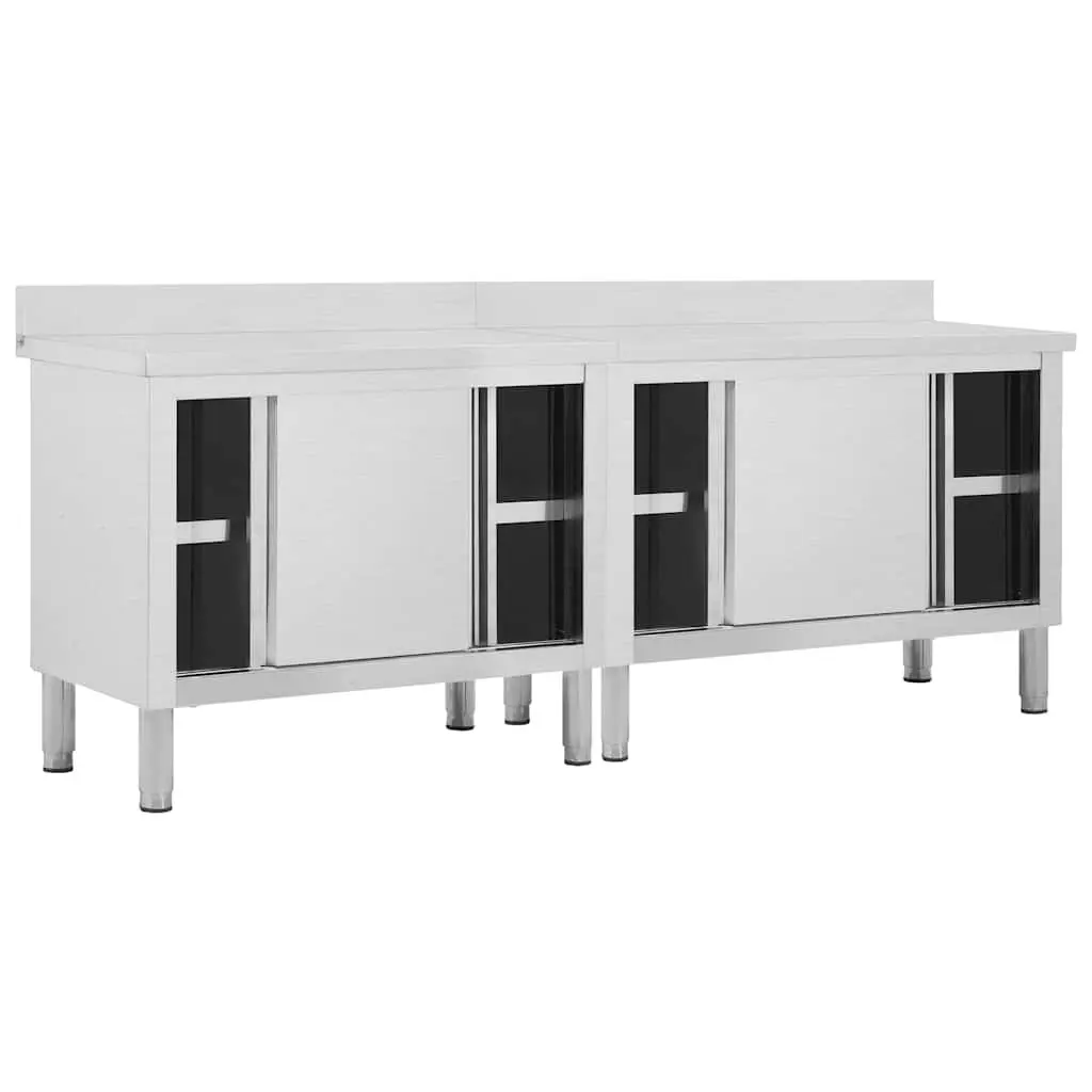 Stainless Steel Work Table with Ample Storage