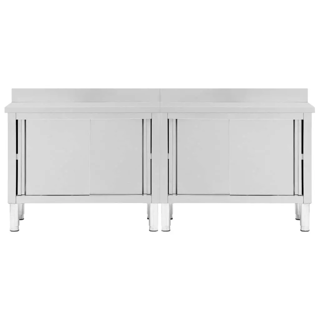 Stainless Steel Work Table with Ample Storage