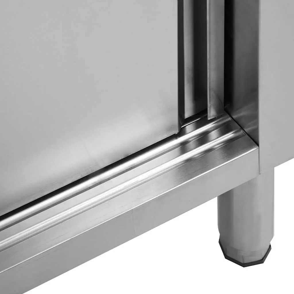 Stainless Steel Work Table with Ample Storage