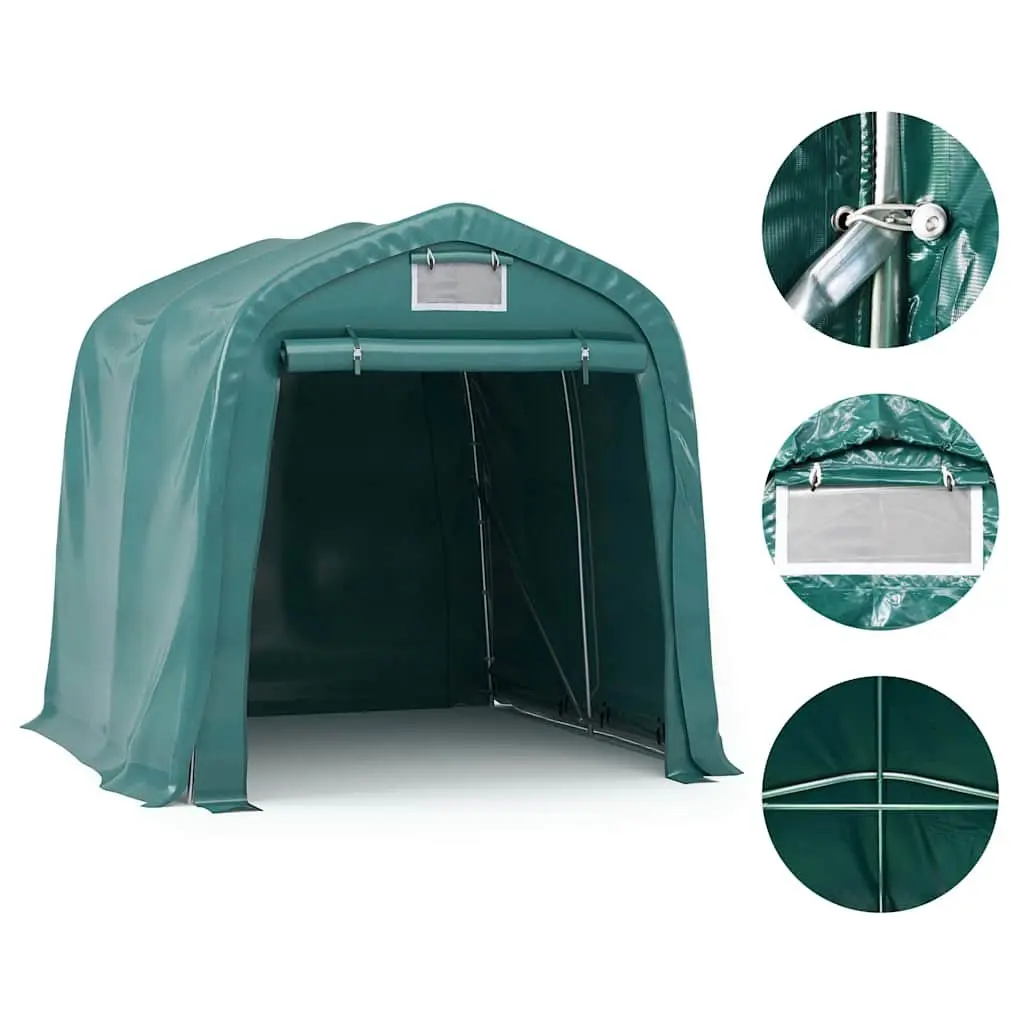 Garage Tent Storage Outdoor Canopy 1.6 x 2.4m Green Vehicle Shelter