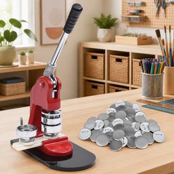 Reliable 58mm Button Maker Machine with 500 Parts